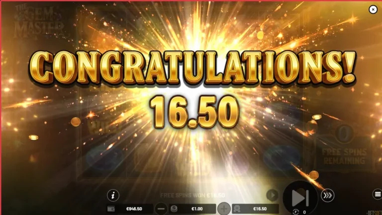 Tampilan visual slot The Gem Master dengan simbol permata dan perhiasan mewah.